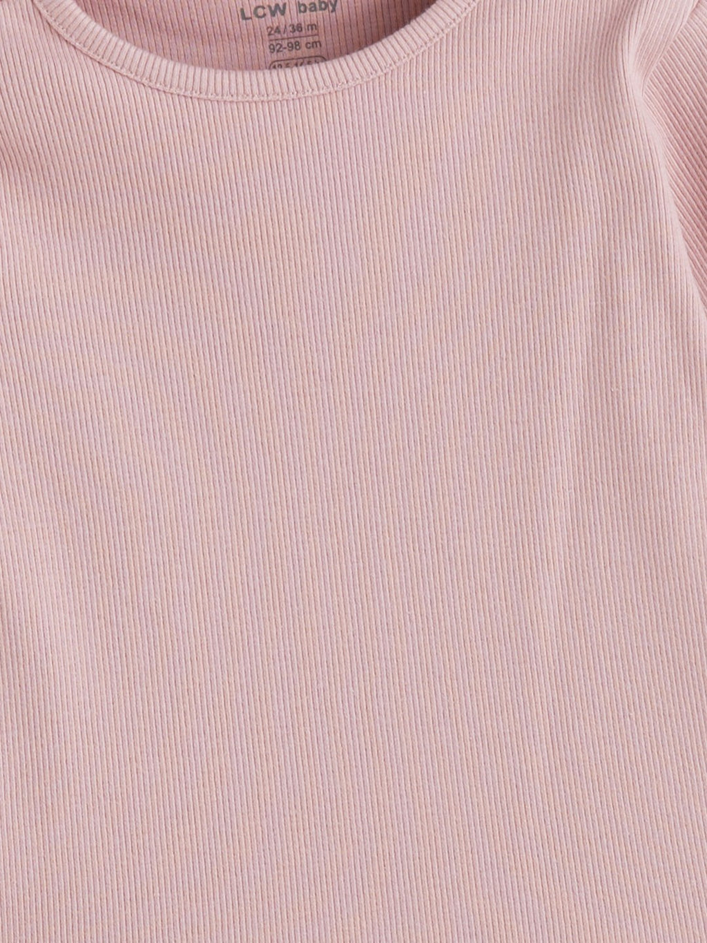 LCW Baby Pink Ribbon Detailed Baby Girl T-Shirt 3-Pack