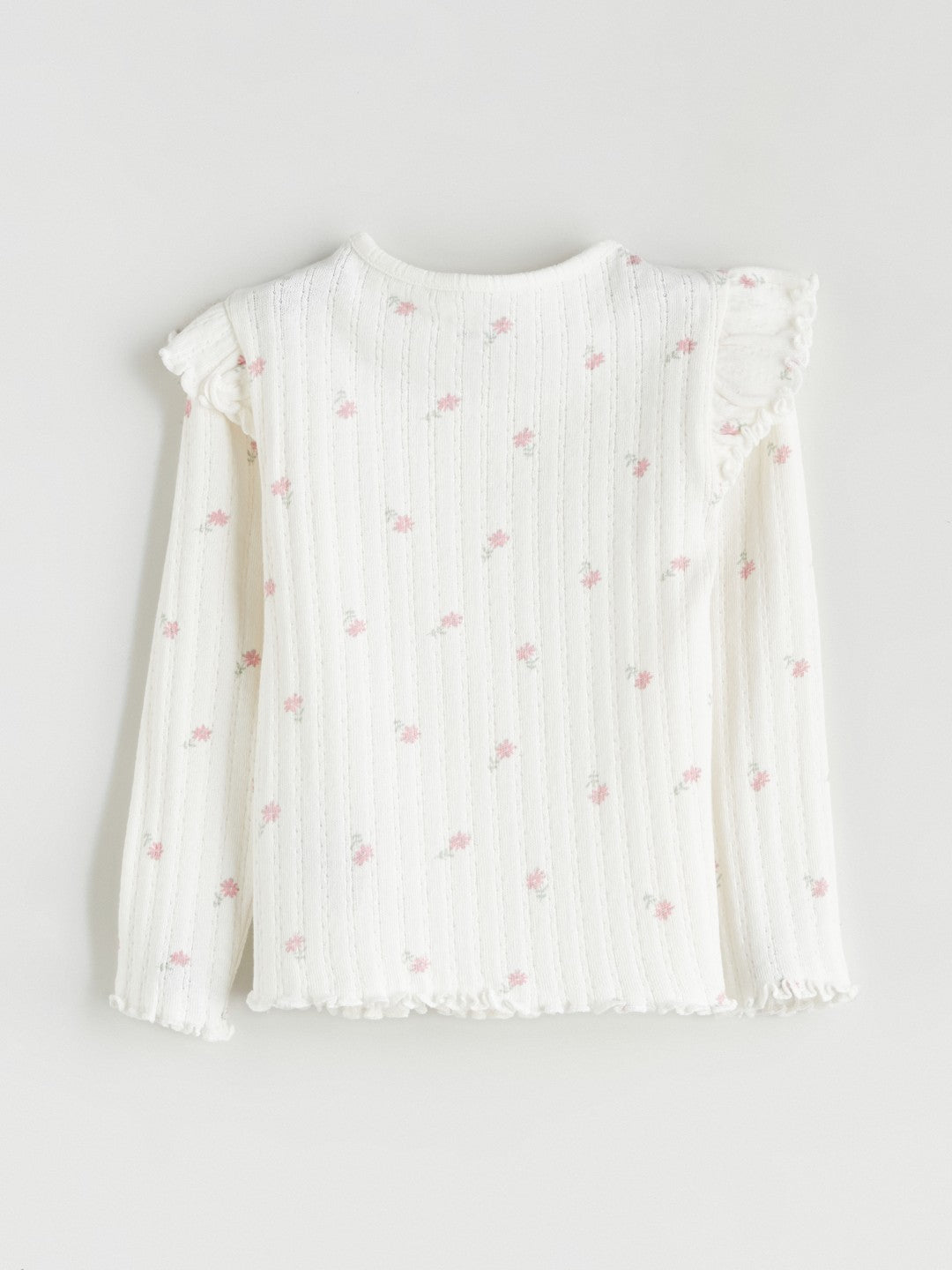 LCW Baby Ecru Crew Neck Baby Girl T-Shirt 3-Pack