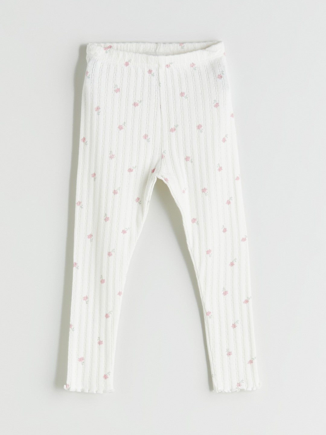 LCW Baby Ecru Elastic Waist Baby Girl Leggings 3-Pack