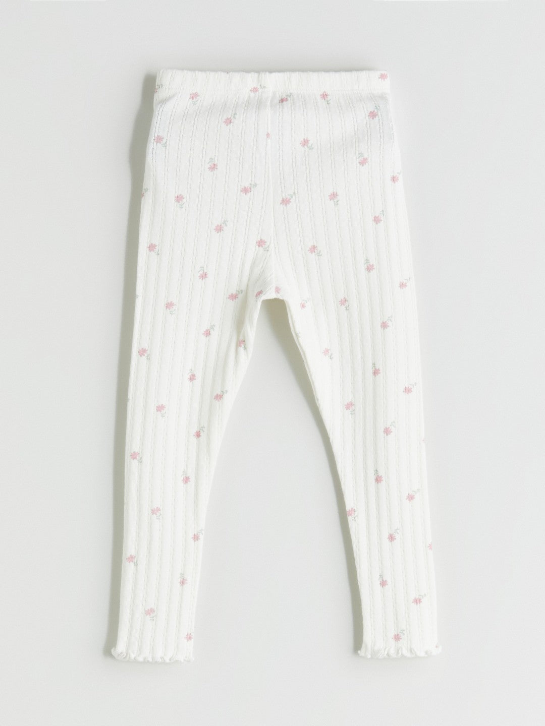 LCW Baby Ecru Elastic Waist Baby Girl Leggings 3-Pack