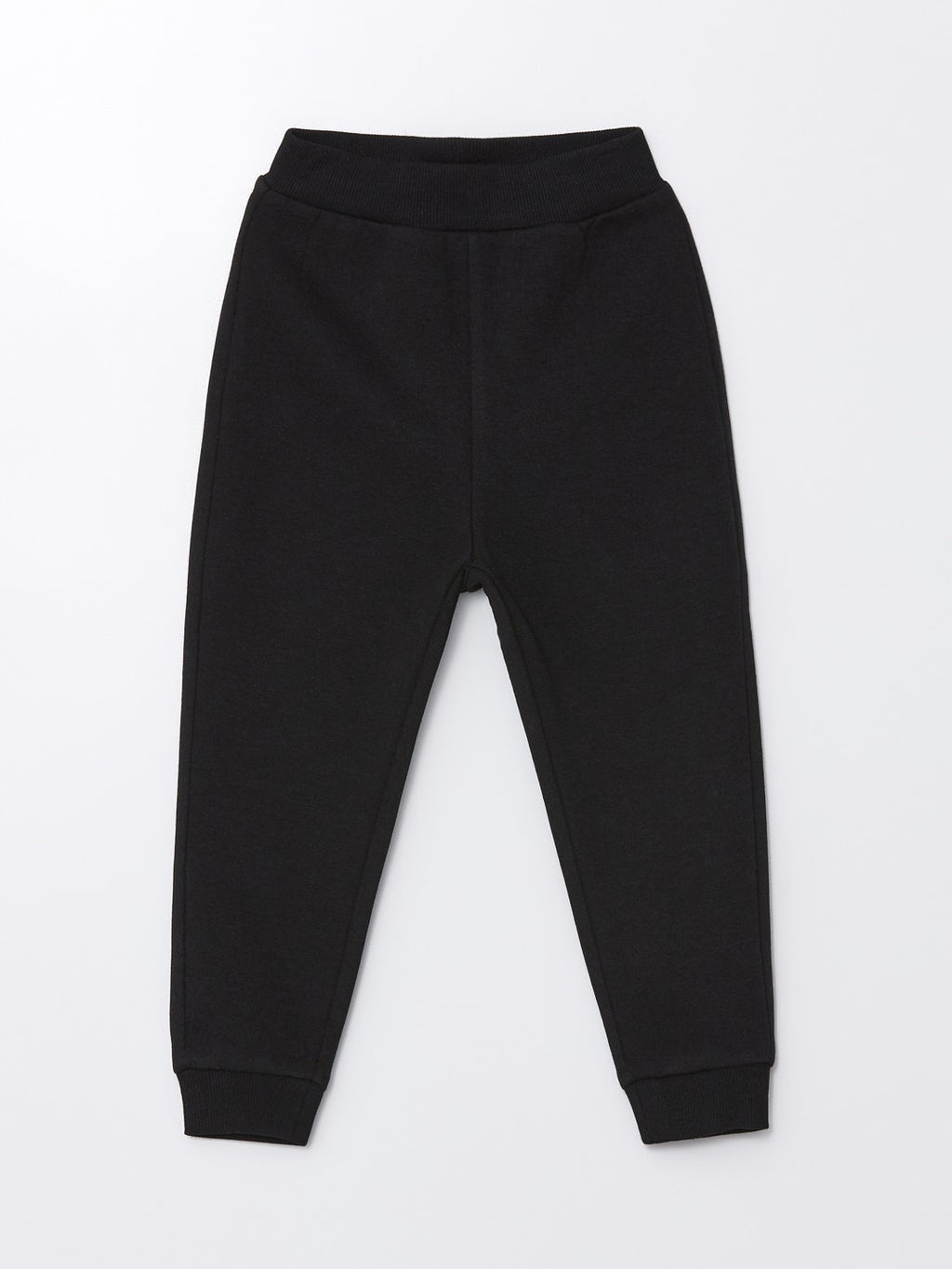 LCW Kids Black Elastic Waist Thick Basic Girls Tracksuit Bottoms