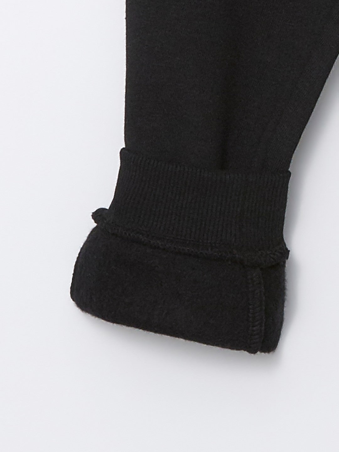 LCW Kids Black Elastic Waist Thick Basic Girls Tracksuit Bottoms