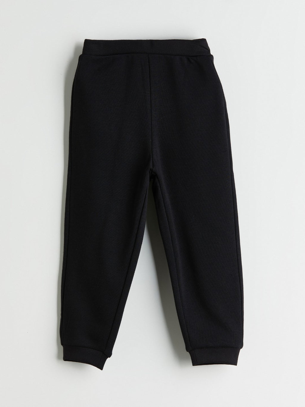 LCW Kids Black Elastic Waist Thick Basic Girls Tracksuit Bottoms