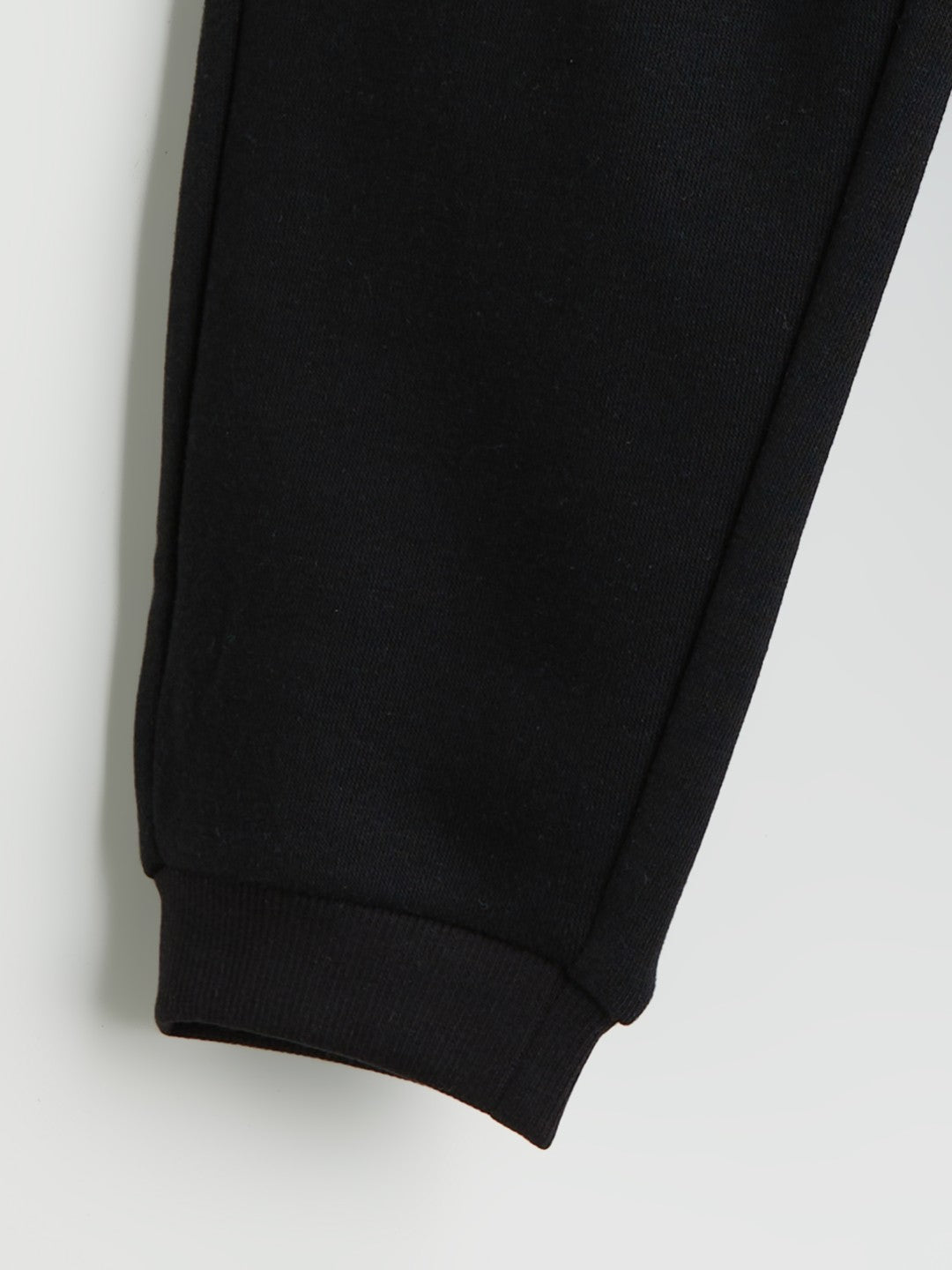 LCW Kids Black Elastic Waist Thick Basic Girls Tracksuit Bottoms