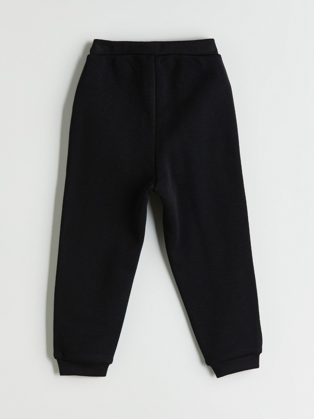 LCW Kids Black Elastic Waist Thick Basic Girls Tracksuit Bottoms