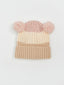LCW Accessories Ecru Ear Detailed Baby Girl Beanie