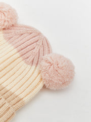 LCW Accessories Ecru Ear Detailed Baby Girl Beanie