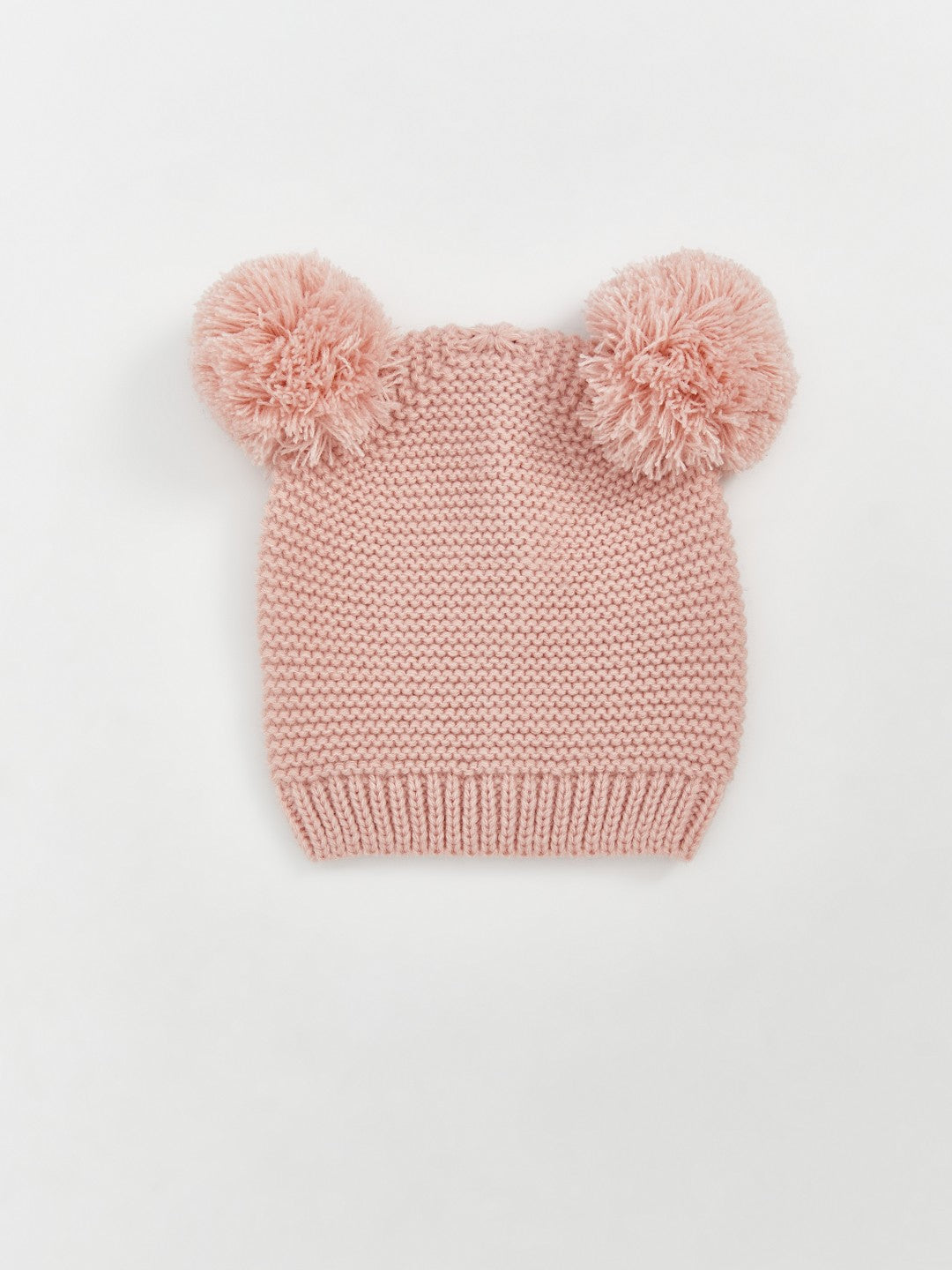 LCW Accessories Pink Pompom Detailed Baby Girl Beanie