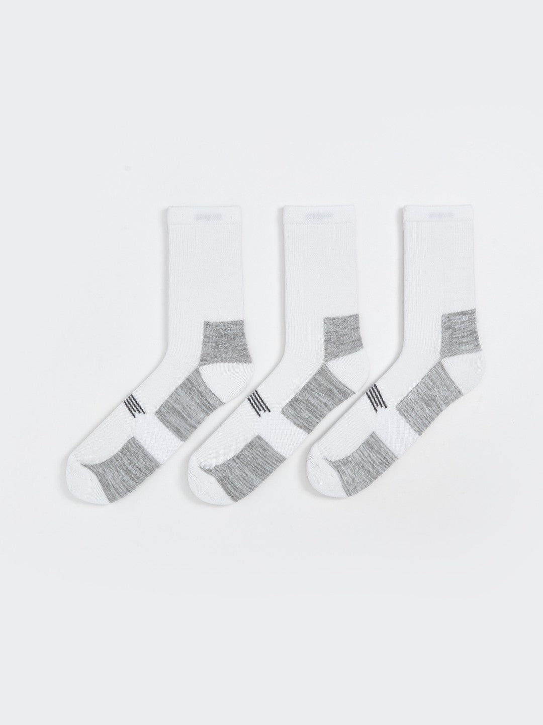 LCW Accessories White Patterned Men Ankle Socks 3-Pack