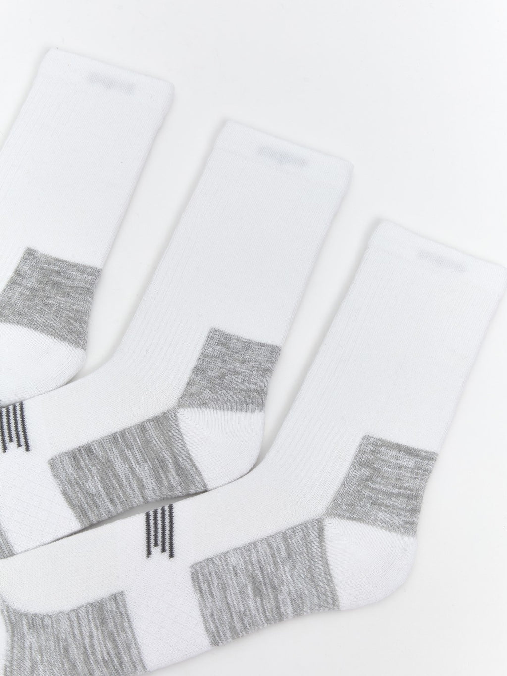 LCW Accessories White Patterned Men Ankle Socks 3-Pack