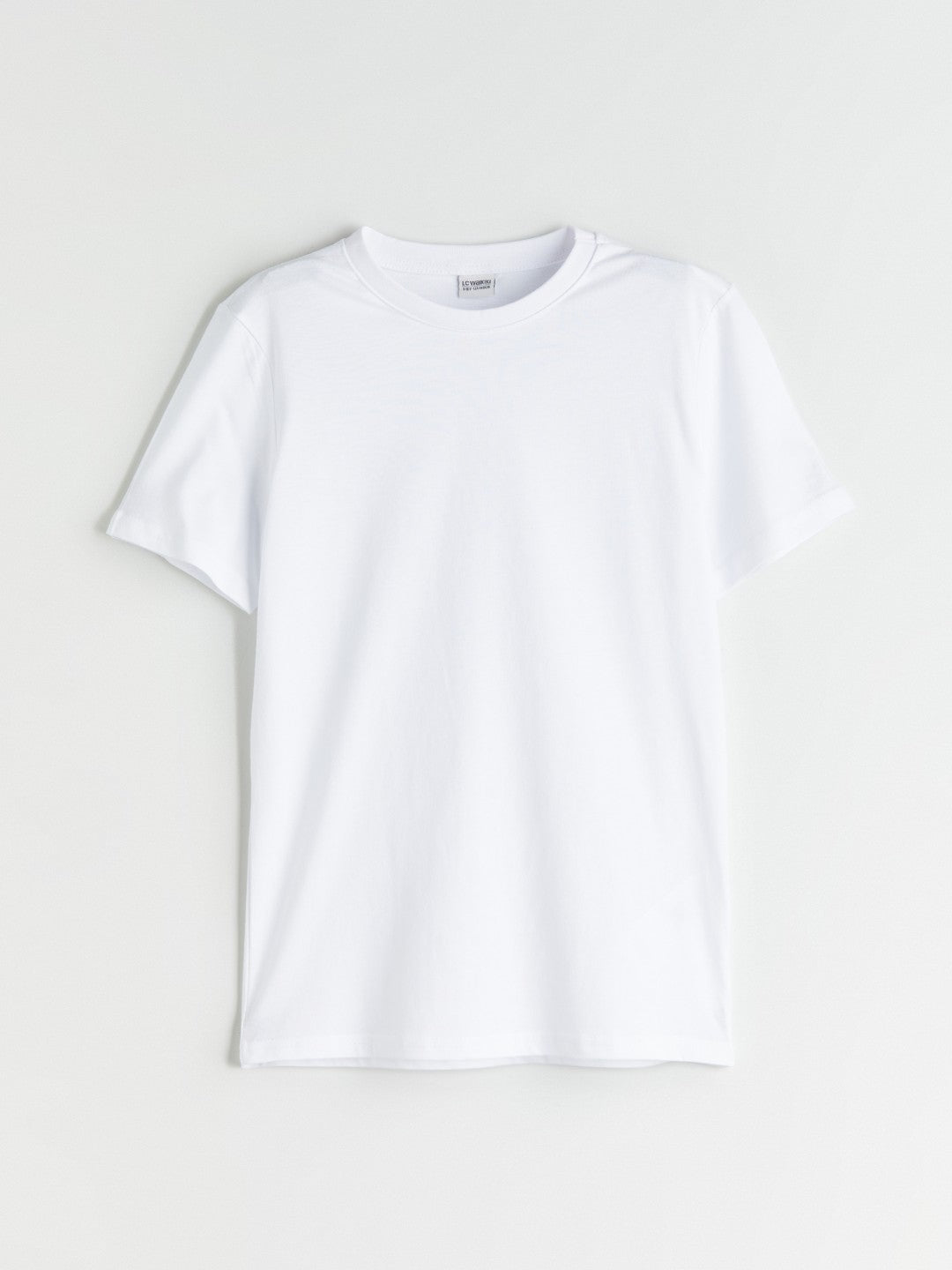 LCW Kids White Crew Neck Boys T-Shirt