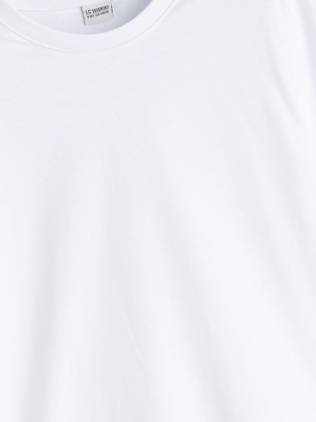 LCW Kids White Crew Neck Boys T-Shirt