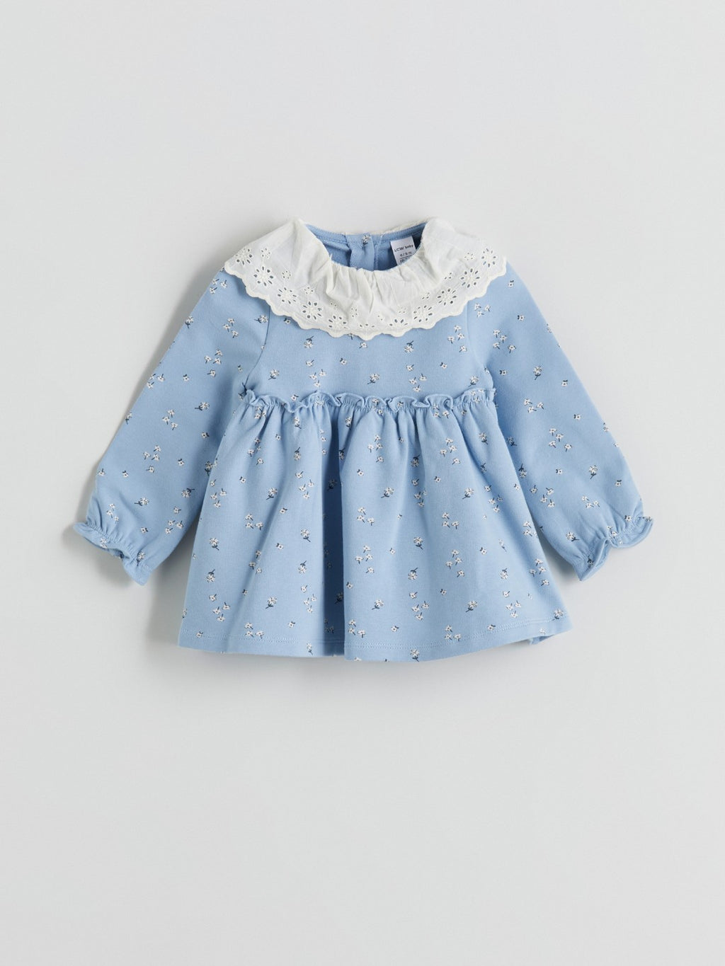 LCW Baby Blue Floral Baby Girl 2 Yarn Dress