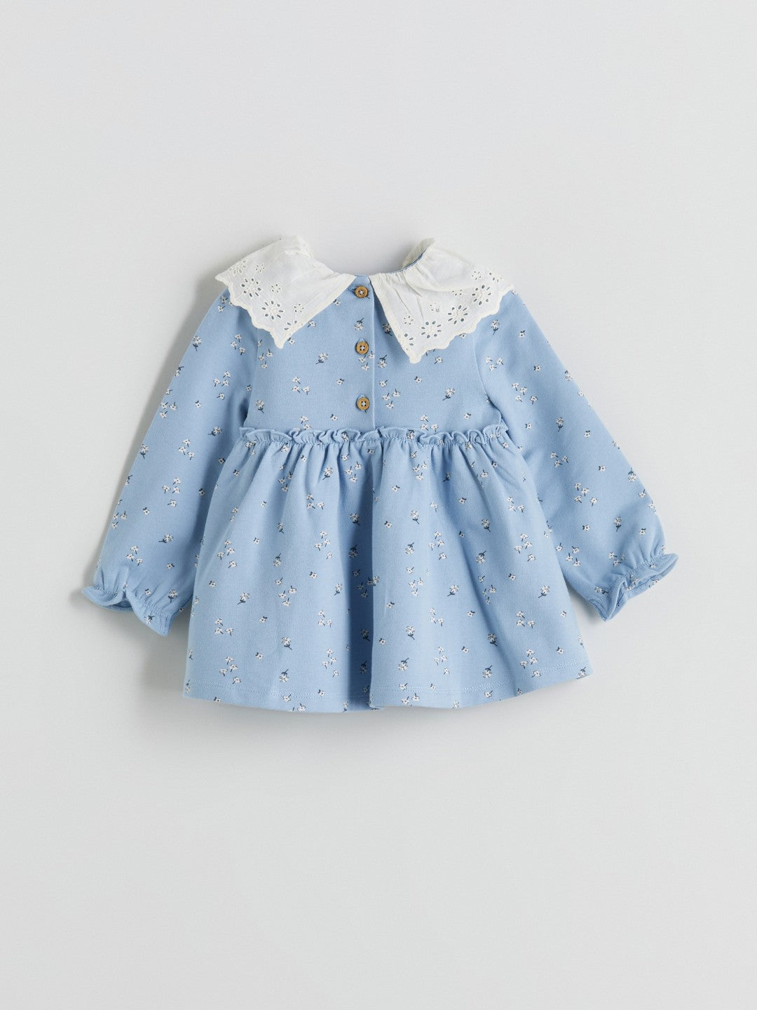 LCW Baby Blue Floral Baby Girl 2 Yarn Dress