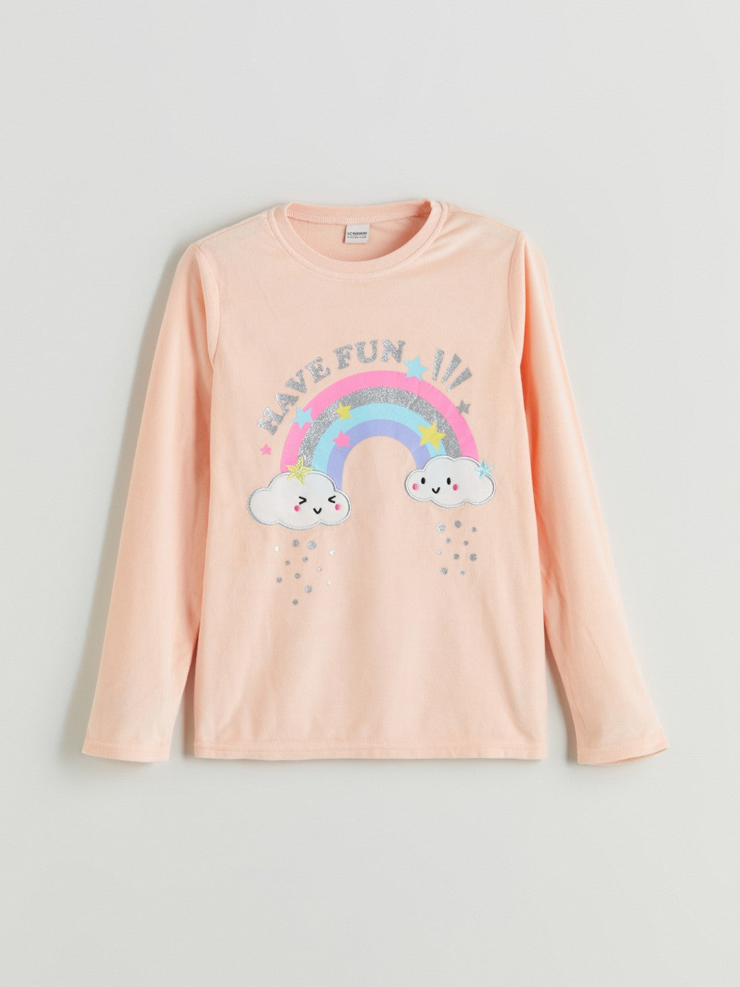LCW Kids Crew Neck Girls Pyjama Set