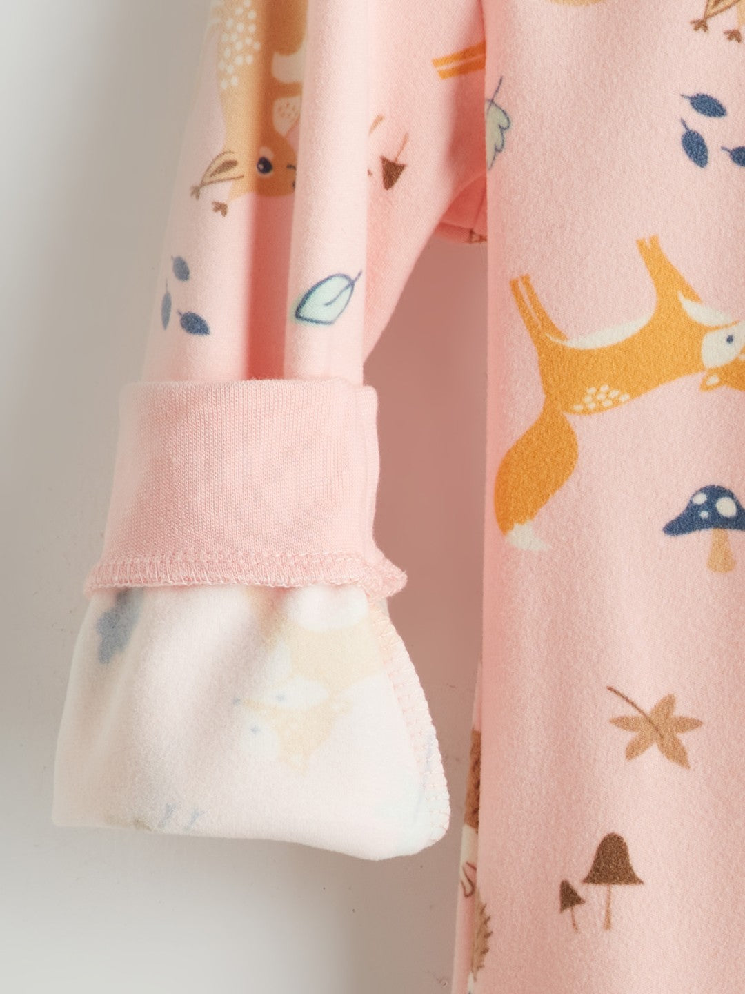 LCW Kids Pink Crew Neck Girls Pajama Set