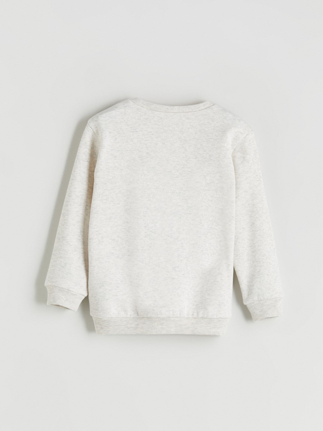 LCW Kids White Crew Neck Boys Sweatshirt