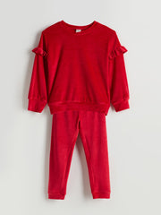 LCW Kids Crew Neck Girls Pyjama Set