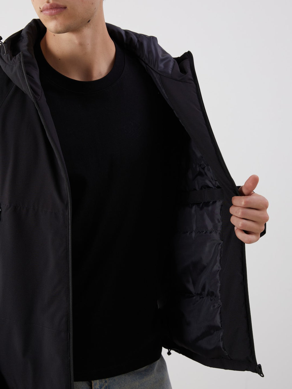 Xside Standard Fit Hooded Men Coat