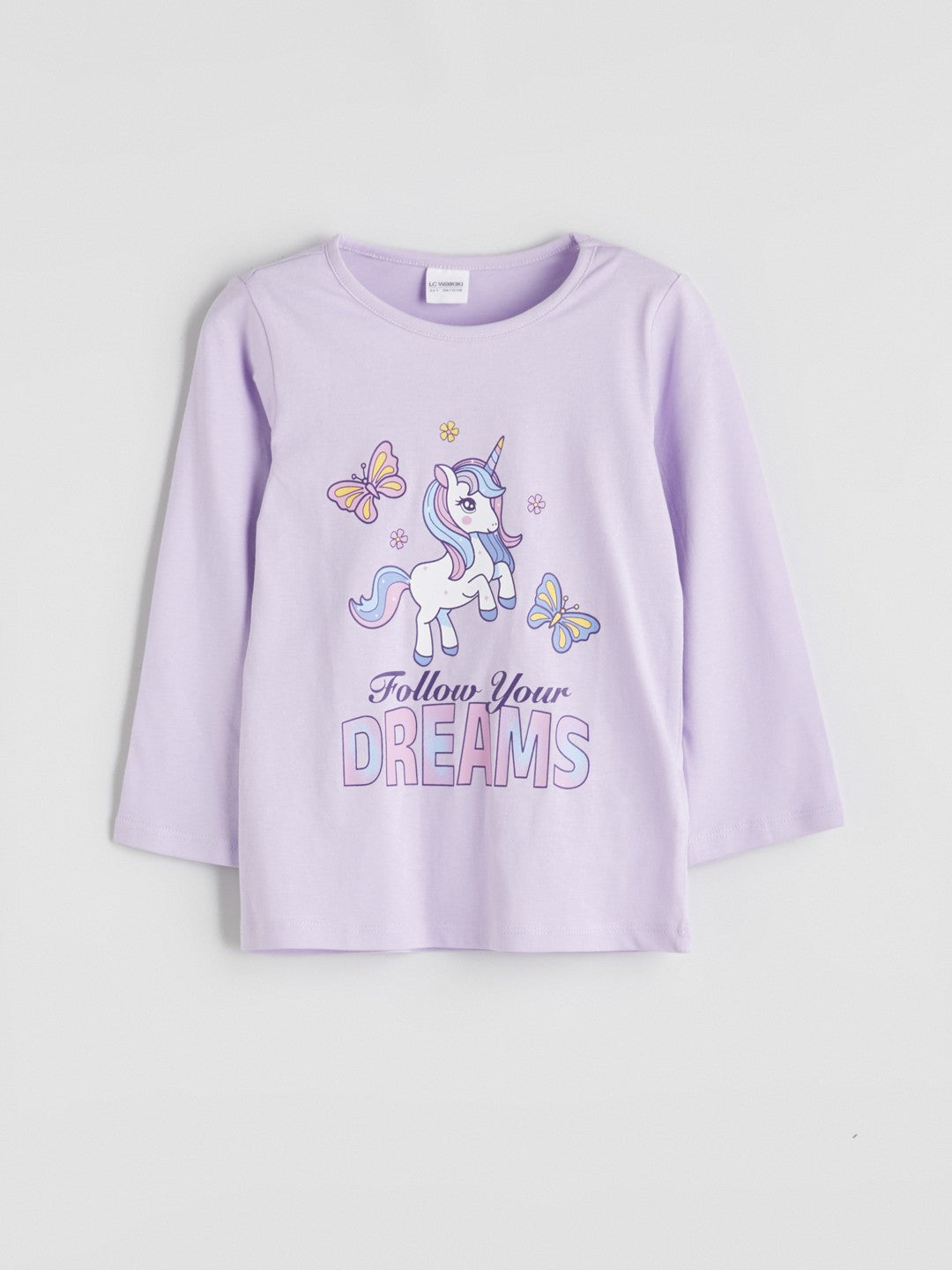 LCW Kids Crew Neck Girls Pyjama Set 2 Pack