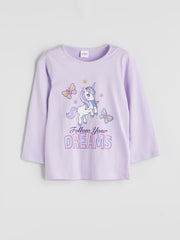 LCW Kids Crew Neck Girls Pyjama Set 2 Pack