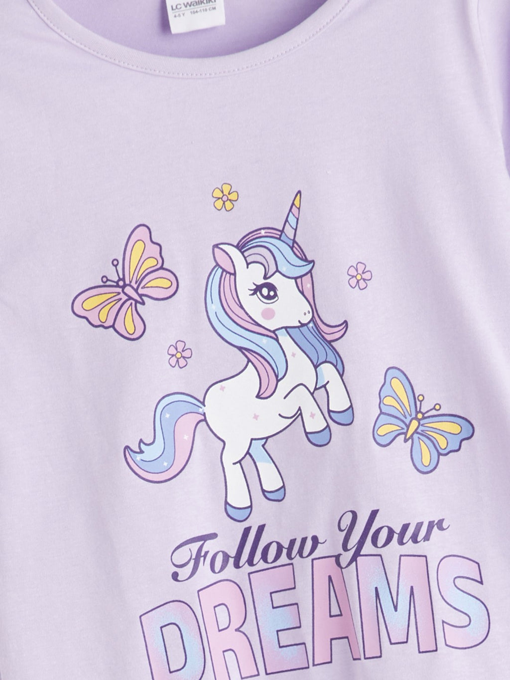 LCW Kids Crew Neck Girls Pyjama Set 2 Pack