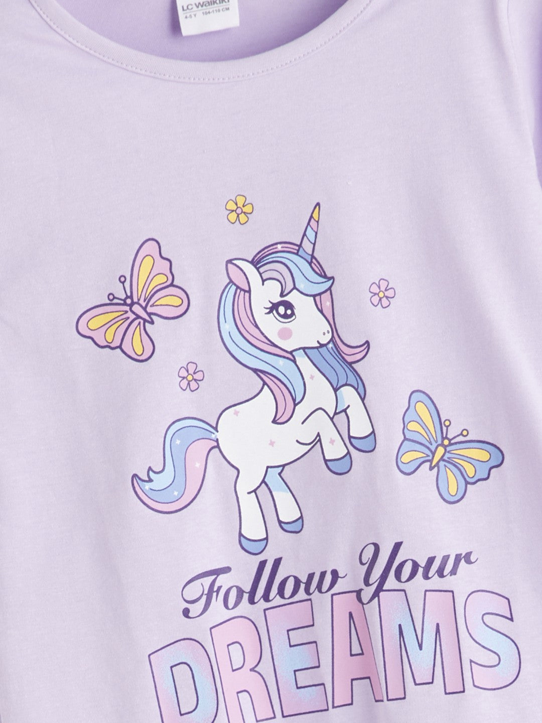 LCW Kids Crew Neck Girls Pyjama Set 2 Pack