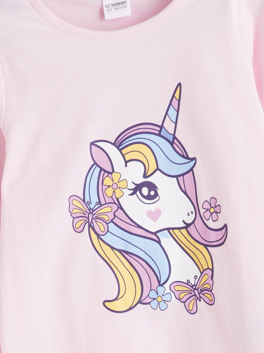 LCW Kids Crew Neck Girls Pyjama Set 2 Pack