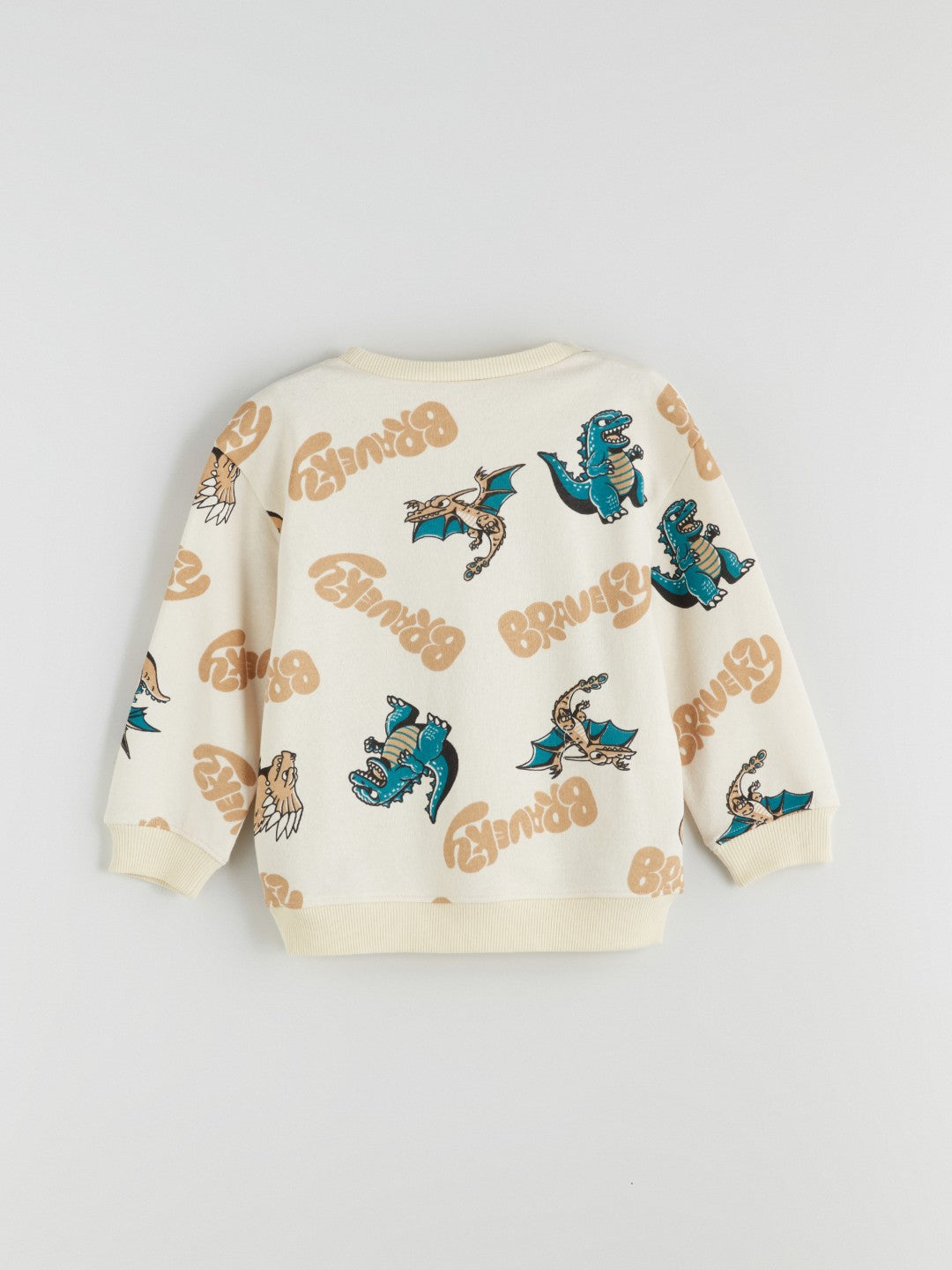 LCW Kids Beige Printed Boys Sweatshirt