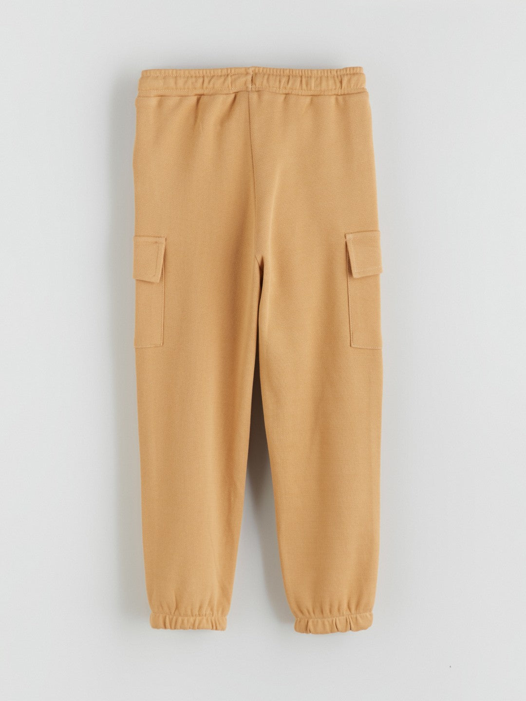 LCW Kids Beige Elastic Waist Printed Boys Tracksuit Bottoms