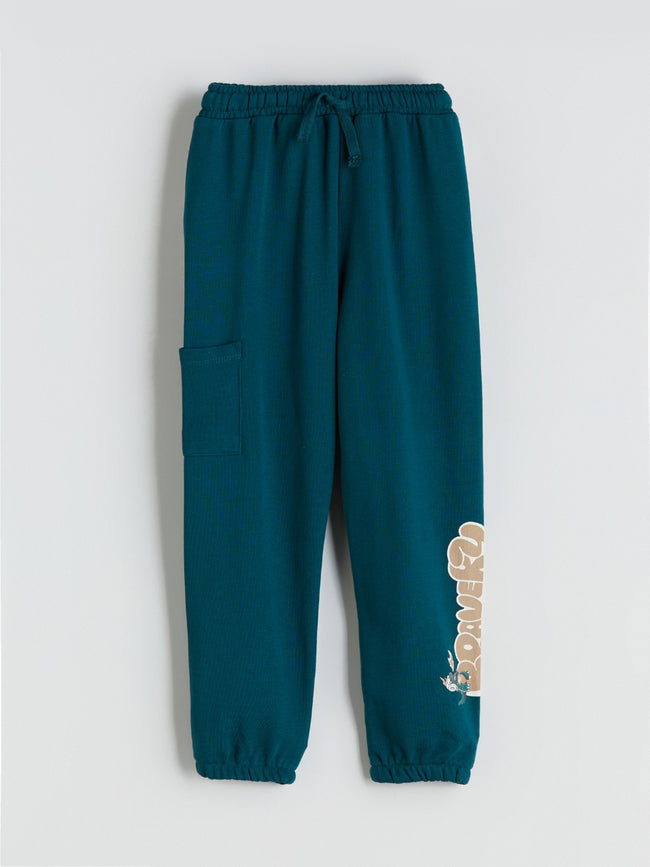 LCW Kids Petrol Elastic Waist Boy Jogger Tracksuit Bottoms Hover Image