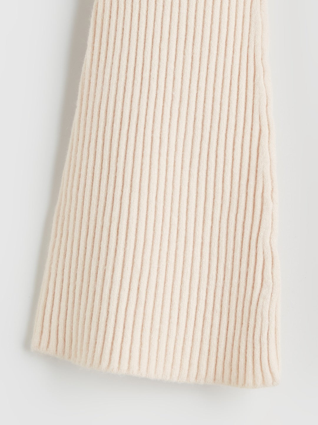 LCW Kids Beige Elastic Waist Bell-Bottomed Girls Knitted Leggings