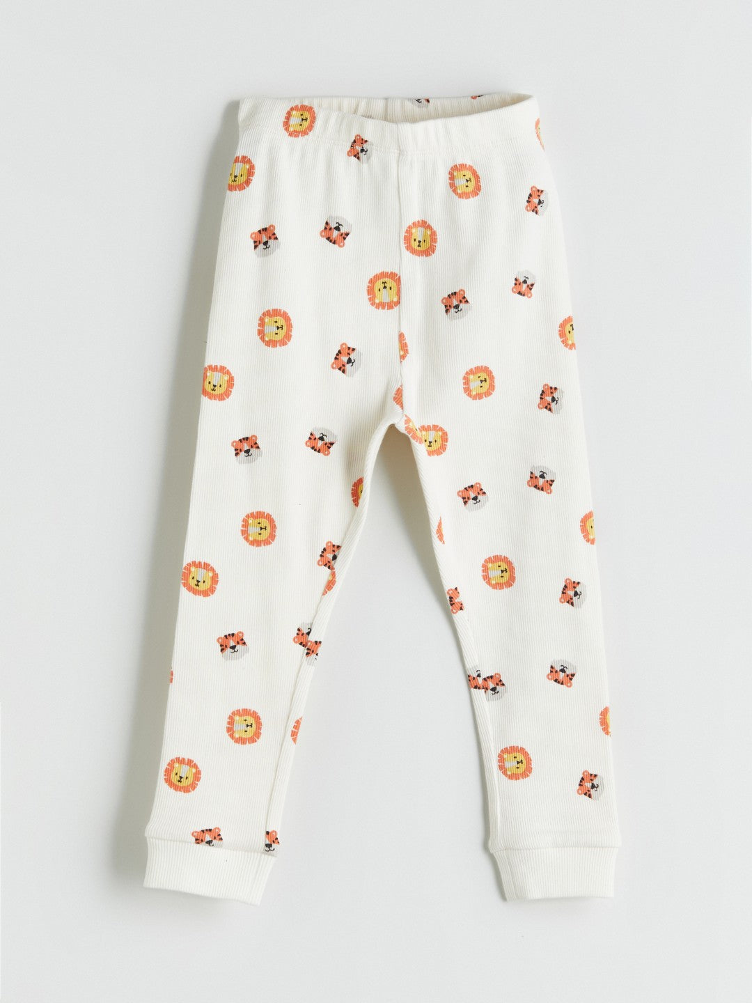 Lc Waikiki Ecru Crew Neck Printed Baby Boy Pajama Set