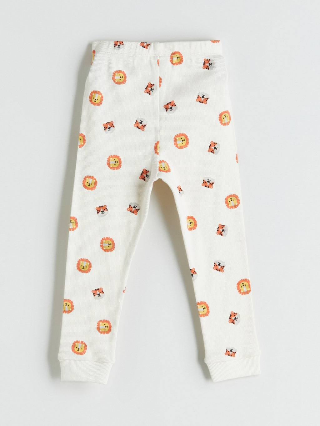 Lc Waikiki Ecru Crew Neck Printed Baby Boy Pajama Set