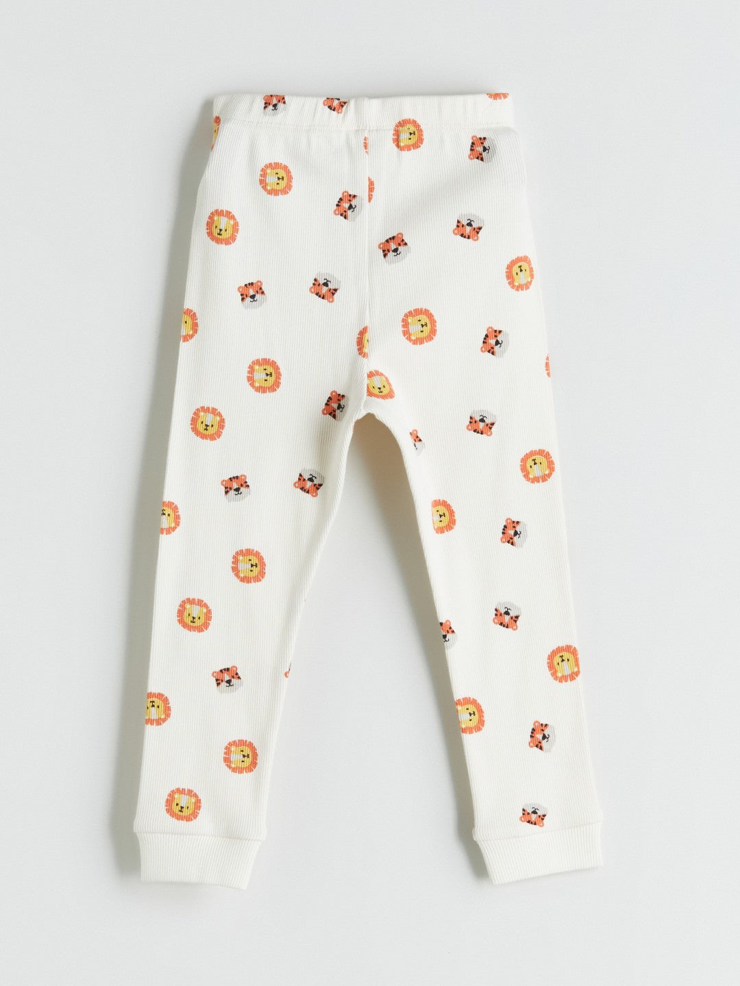 Lc Waikiki Ecru Crew Neck Printed Baby Boy Pajama Set