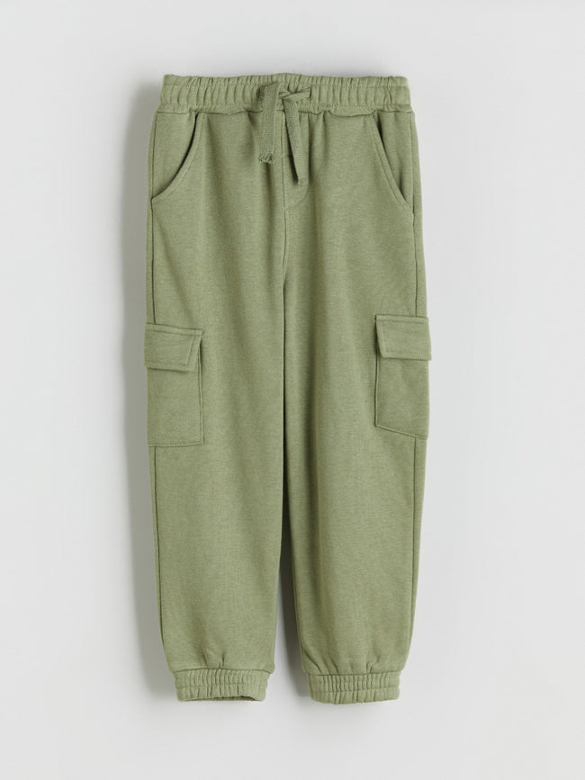 LCW Kids Green Elastic Waist Boy Jogger Tracksuit Bottoms Hover Image