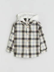 LCW Kids Hooded Plaid Boys Shirt