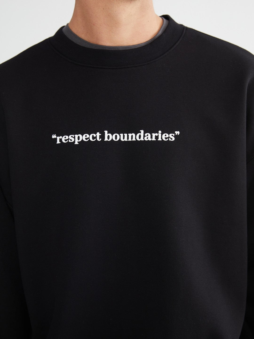 Xside Crew Neck Printed Men Thick Sweatshirt