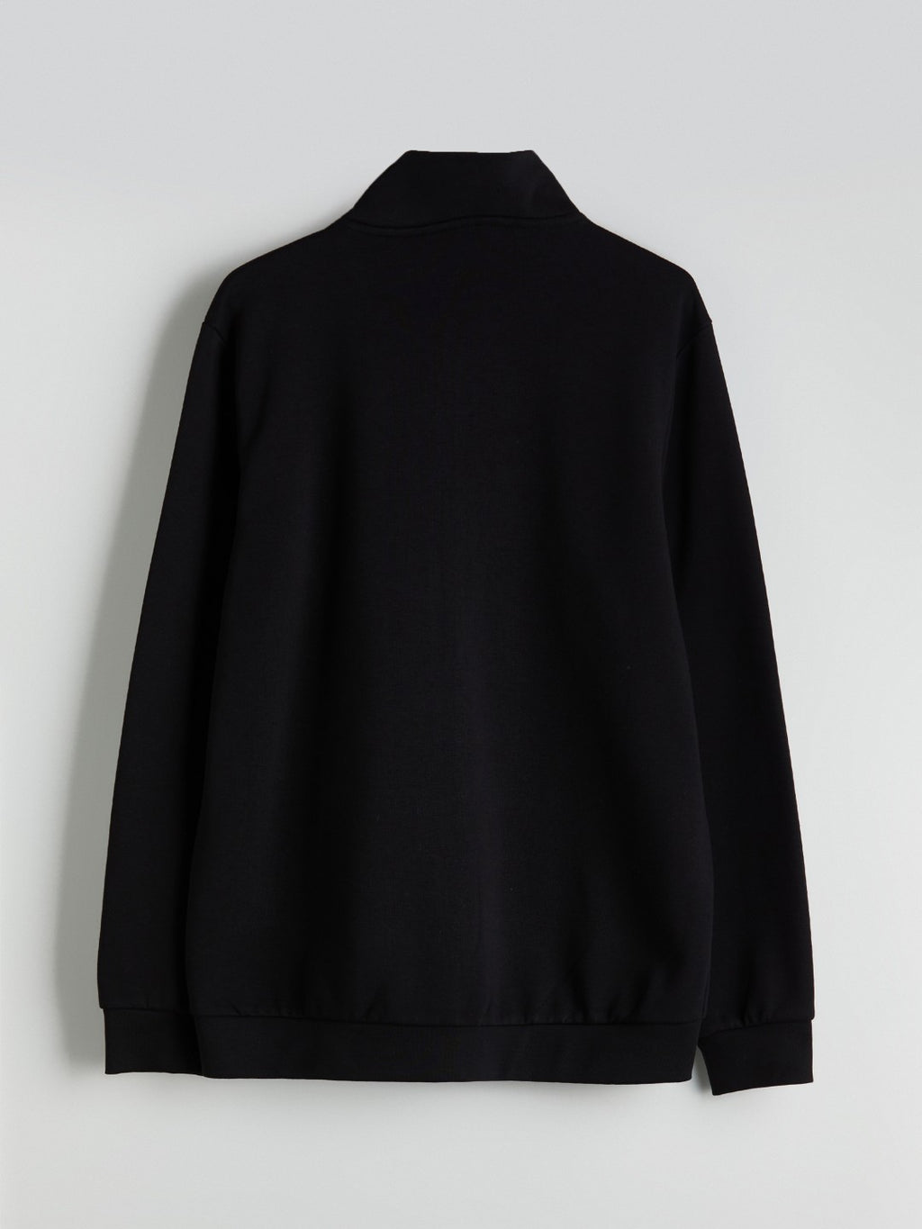 Lc Waikiki Black Standard Pattern Stand Collar Men Knitwear Cardigan