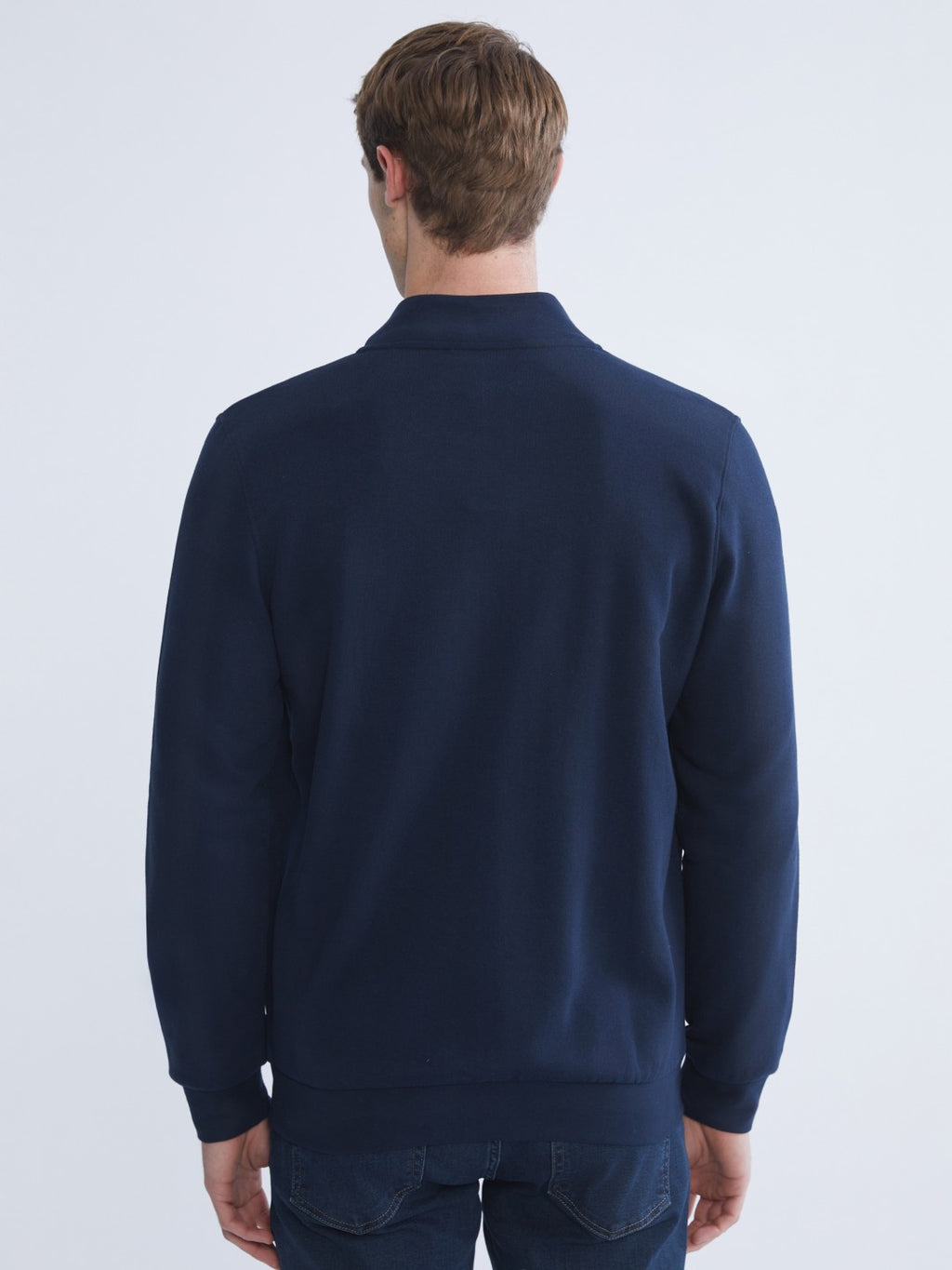 Lc Waikiki Black Standard Pattern Stand Collar Men Knitwear Cardigan