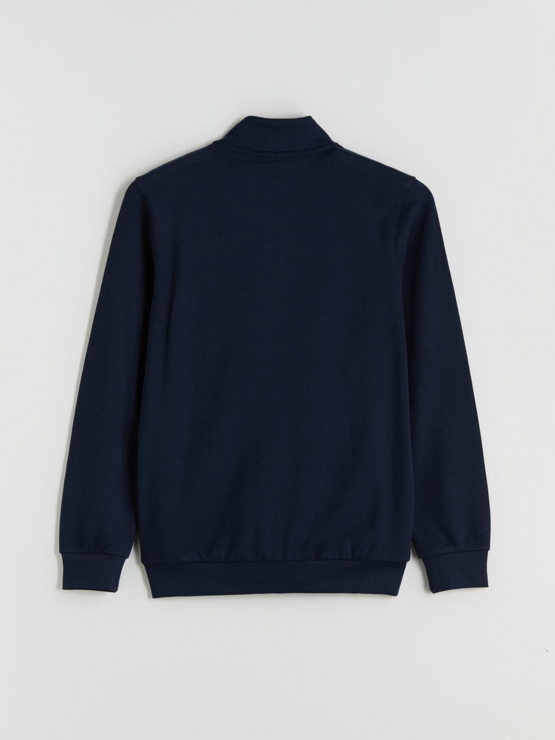 Lc Waikiki Black Standard Pattern Stand Collar Men Knitwear Cardigan