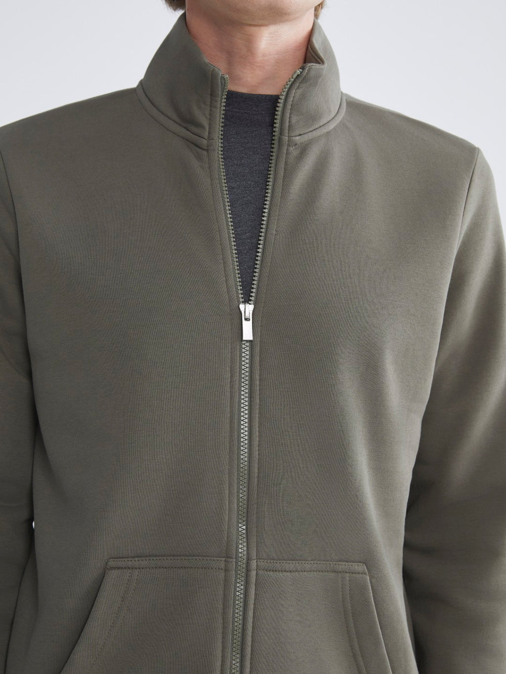 Lc Waikiki Black Standard Pattern Stand Collar Men Knitwear Cardigan