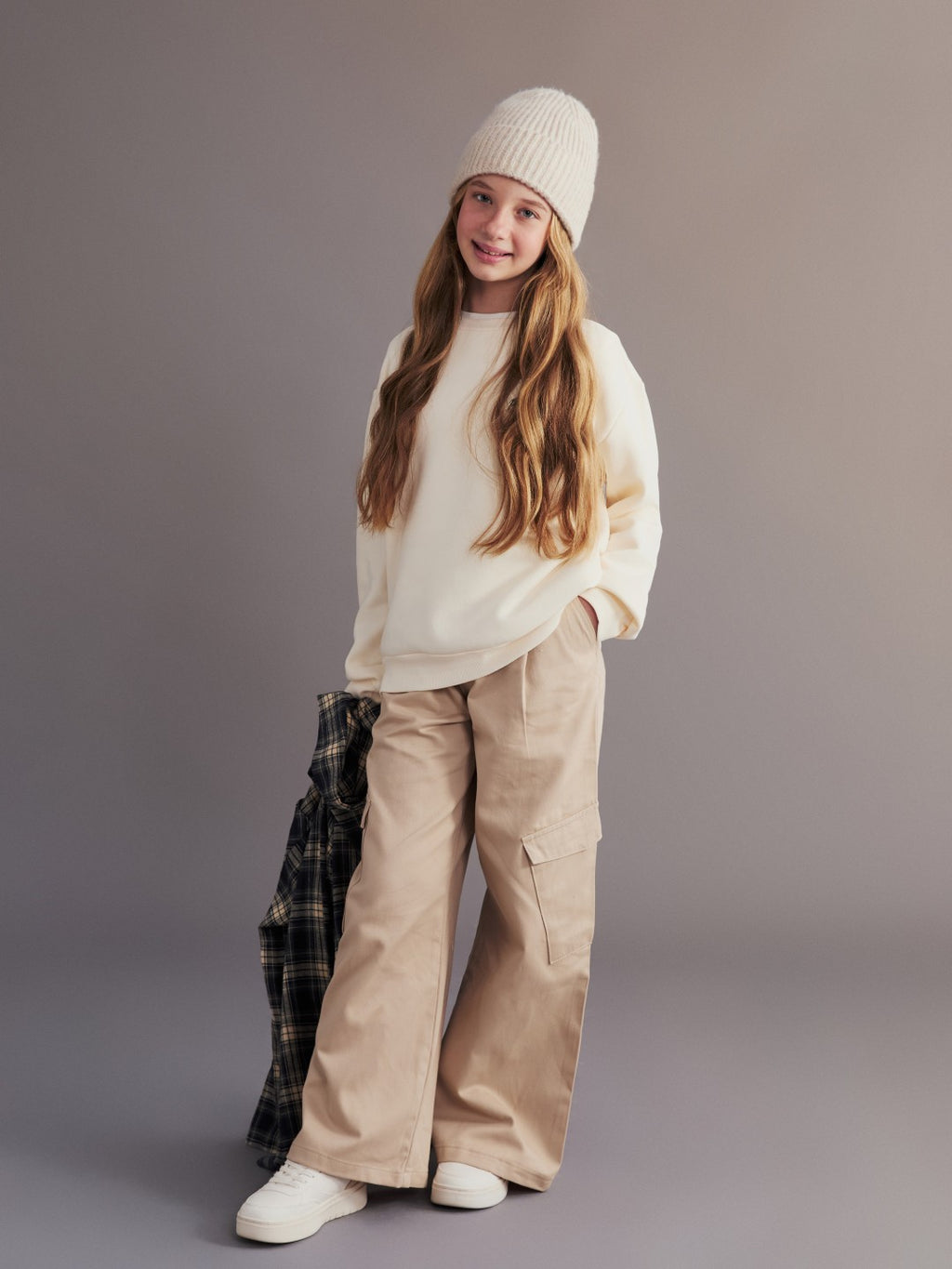 LCW Kids Wideleg Girls Cargo Pants