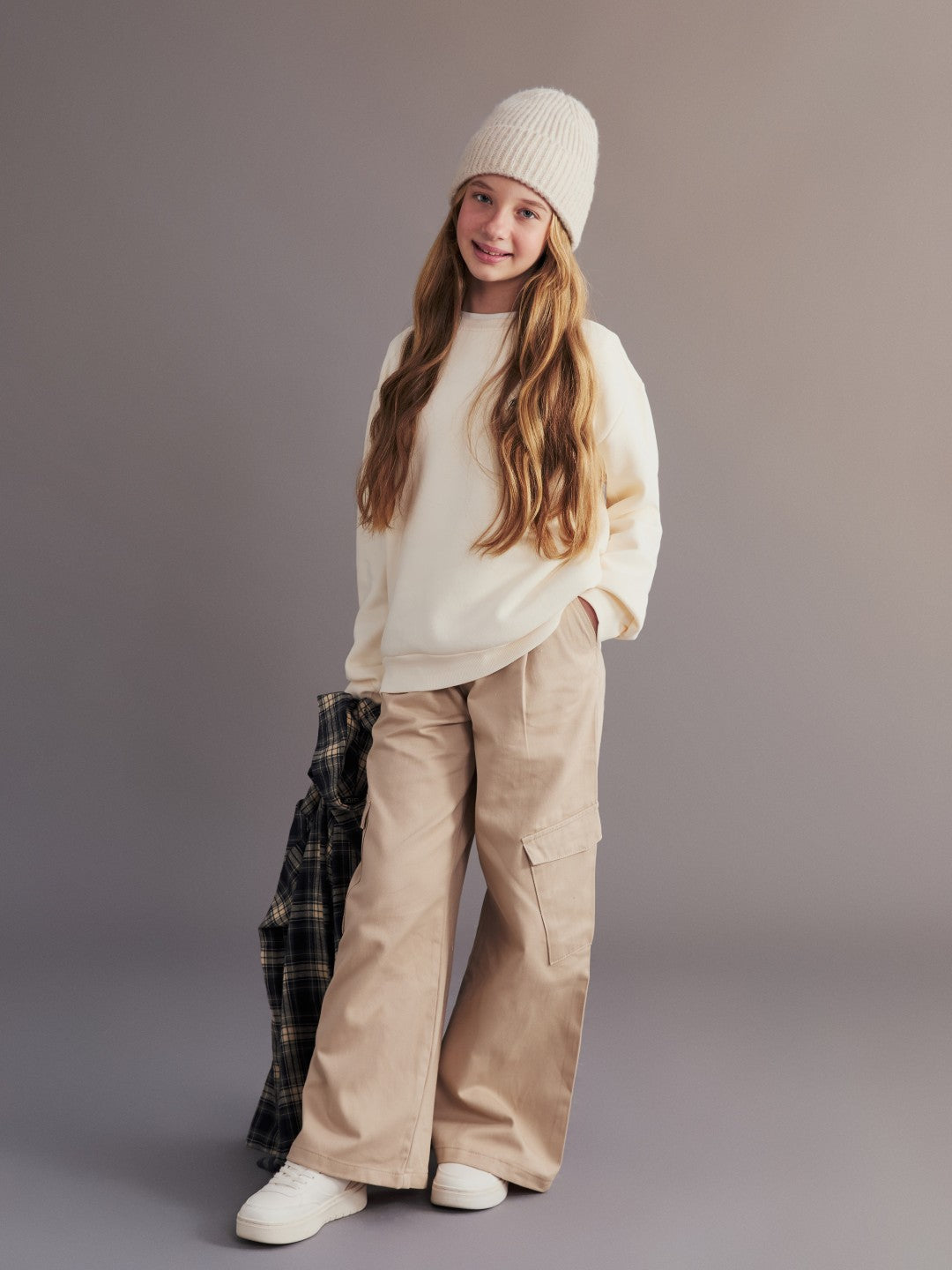 LCW Kids Wideleg Girls Cargo Pants