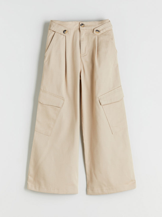 LCW Kids Wideleg Girls Cargo Pants Main Image