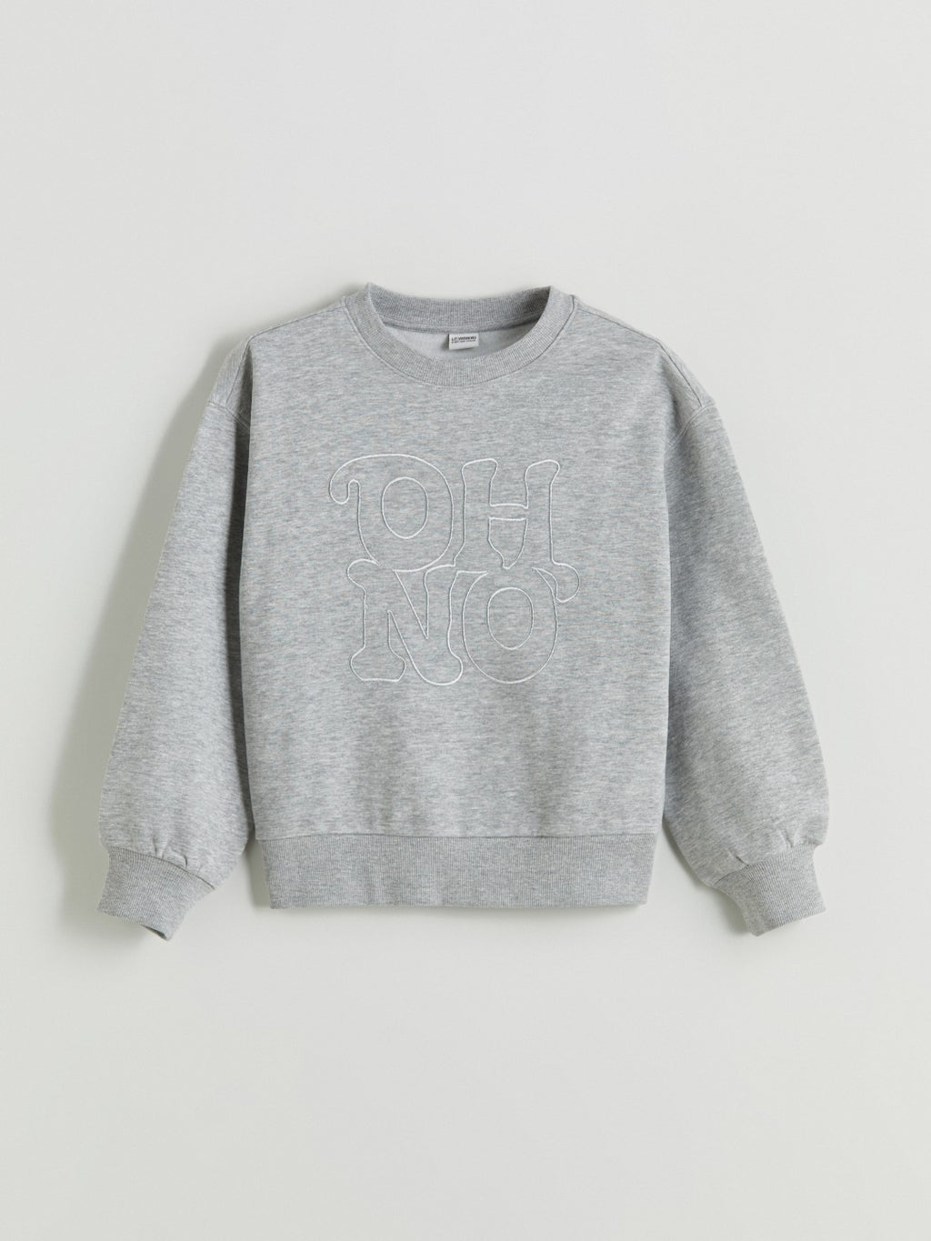 LCW Kids Gray Crew Neck Girls Sweatshirt