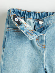 LCW Kids Indigo Adjustable Waist Elastic Girl Jean Pants