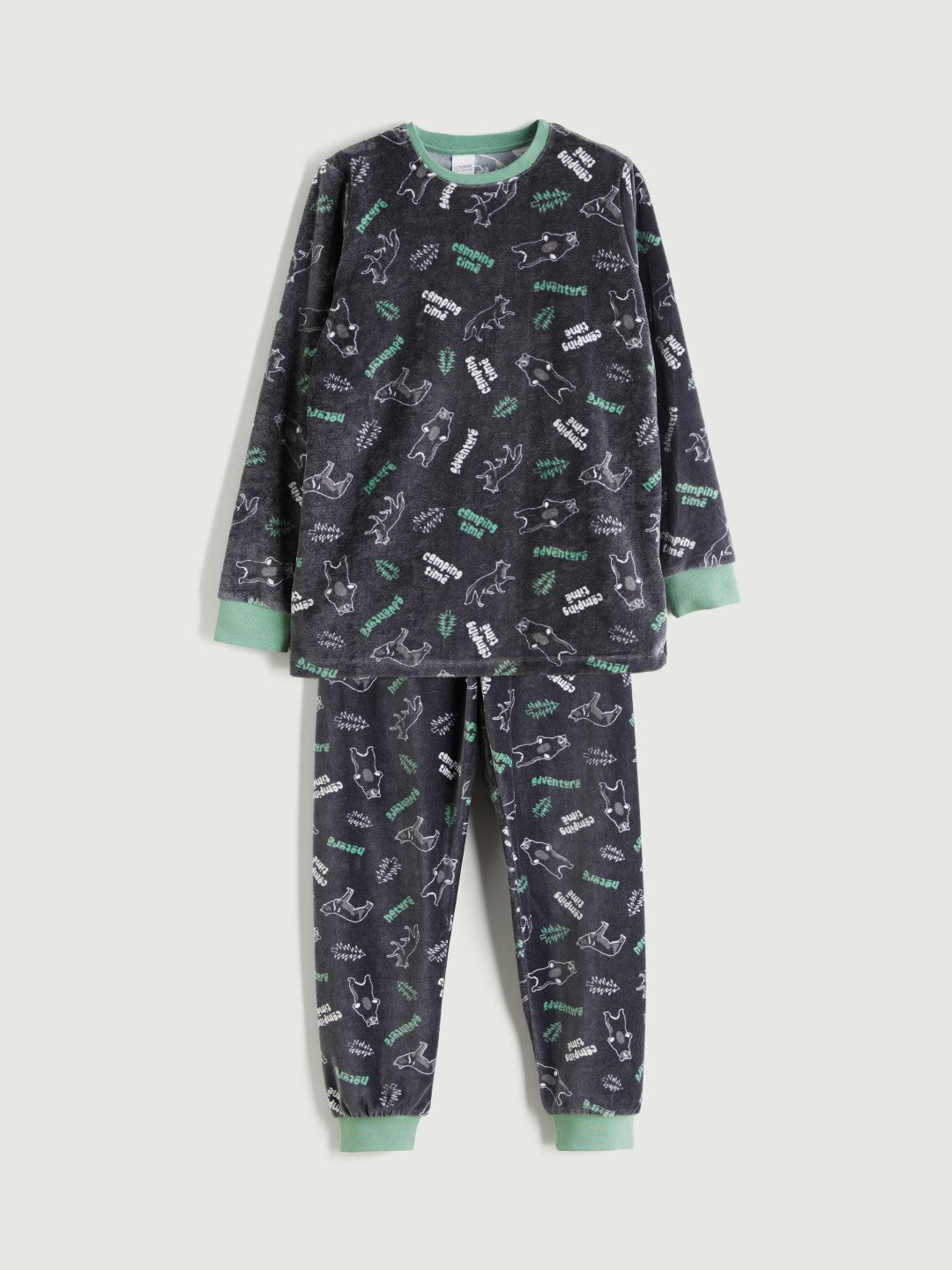 LCW Kids Crew Neck Boys Pyjama Set