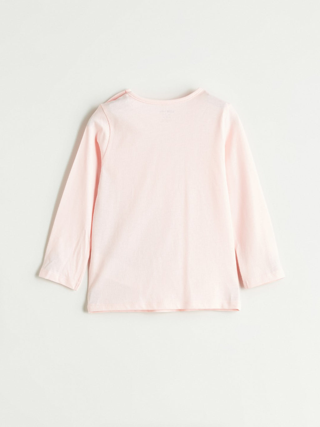 LCW Baby Pink Crew Neck Baby Girl T-Shirt And Sweatpants