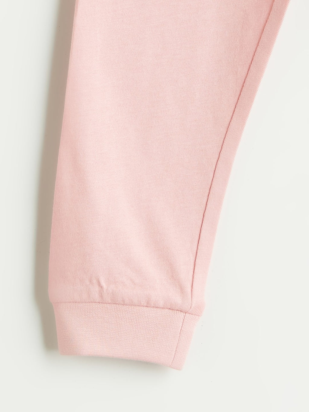 LCW Baby Pink Crew Neck Baby Girl T-Shirt And Sweatpants